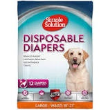 Disposable diapers large/Xlg