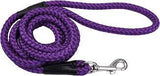Coastal rope leash purple 6'