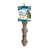 C0ffee wood bird perch med-large