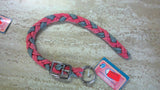 Reflective rope collar red 14"