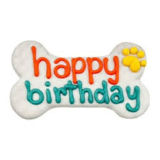 HAPPY BIRTHDAY bone cookie large