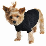 DQ double knit black sweater 16"