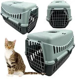 Eco large metal door pet carrier ice blue