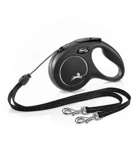Flexi 5m classic duo cord black medium