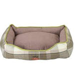 Doggie-Q pplaid Presige bed green small