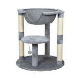 Bud'Z 2 level cat tree with suspended bed grey 66x66x73cm