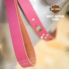 HD pink leather leash 3/4"X4'