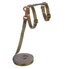 Urban cat harness and lead olive 9-15"