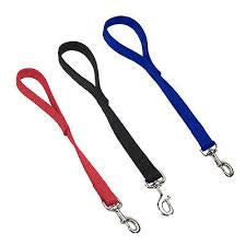 Coastal double ply nylon traffic leash red 24"