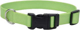 Adjustable nylon collar lime 14-20"