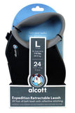 Alcott Expedition retractable leash Large black