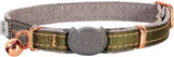 Urban safety cat collar small olive