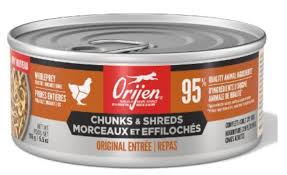 Orijen chunks + shreds wet cat food original entree 155g