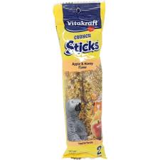Vitakraft parrot sticks apricot/cherry 2pk