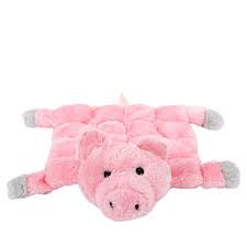Flat furry friend pig