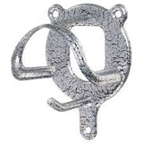 Bridle rack with hammered finish silver