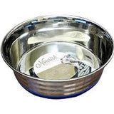 Stainless steel stripe dish non-tip 96oz
