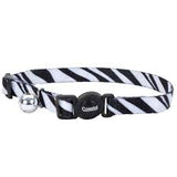 Safe cat Fashion adjustable breakaway zebra 8-12"