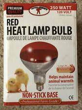 Red Heat Lamp bulb 250W