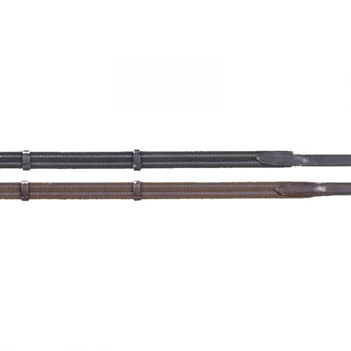 reins rubber grip black