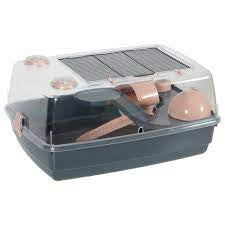Indoor 2 vision hamster cage black