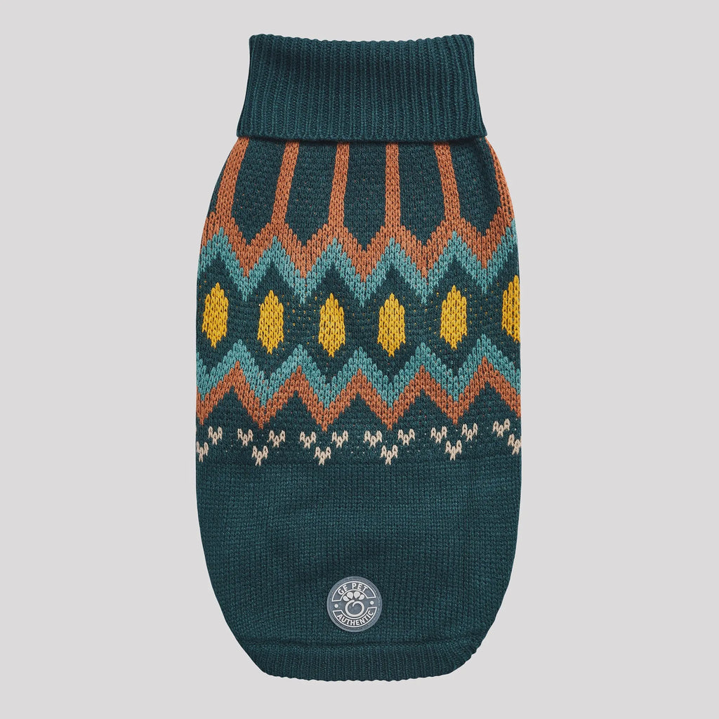 GFpet heritage sweater teal LG