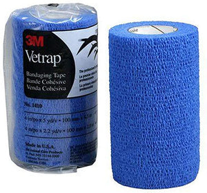 3M vet wrap bandage teal 4"x5yds
