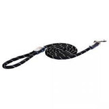 Rogz rope lead black 1/2" X 6'