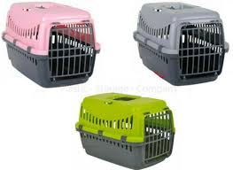 Gipsy small metal door pet carrier coral