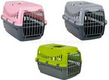 Gipsy small metal door pet carrier coral