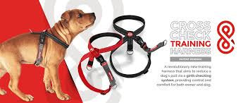 Ezydog cross check training harness medium red