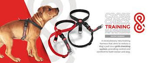 Ezydog cross check training harness medium red