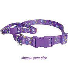 Adjuastable collar special paw purple 14-20"