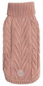 GF pet chalet sweater pink medium