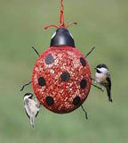 Ladybug mesh bird feeder