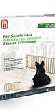 Pet safety gate with door