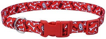 Adjustable collar red bones 14-20"
