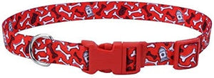 Adjustable collar red bones 14-20"