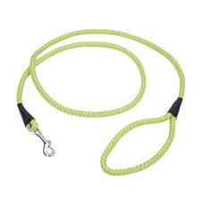 Coastal rope leash lime 6'