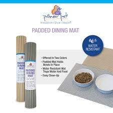 Padded dining mat 24"X16" beige