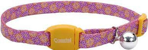 Safe cat magnetic breakaway Moroccan purple yellow 8-12"
