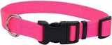 Adjustable nylon collar neon pink 18-26"
