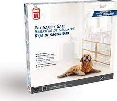 Plastic mesh pet safety gate