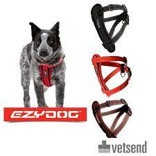 EZYdog chest plate harness red medium
