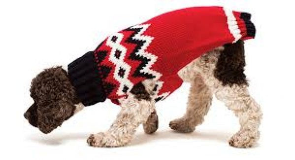 Red fairisle sweater 3XLg