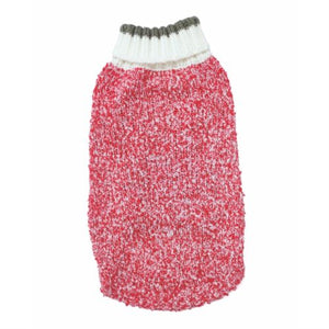DQ speckled red sweater 16"