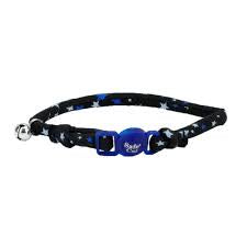 Safe cat fashion round black star 8-12"