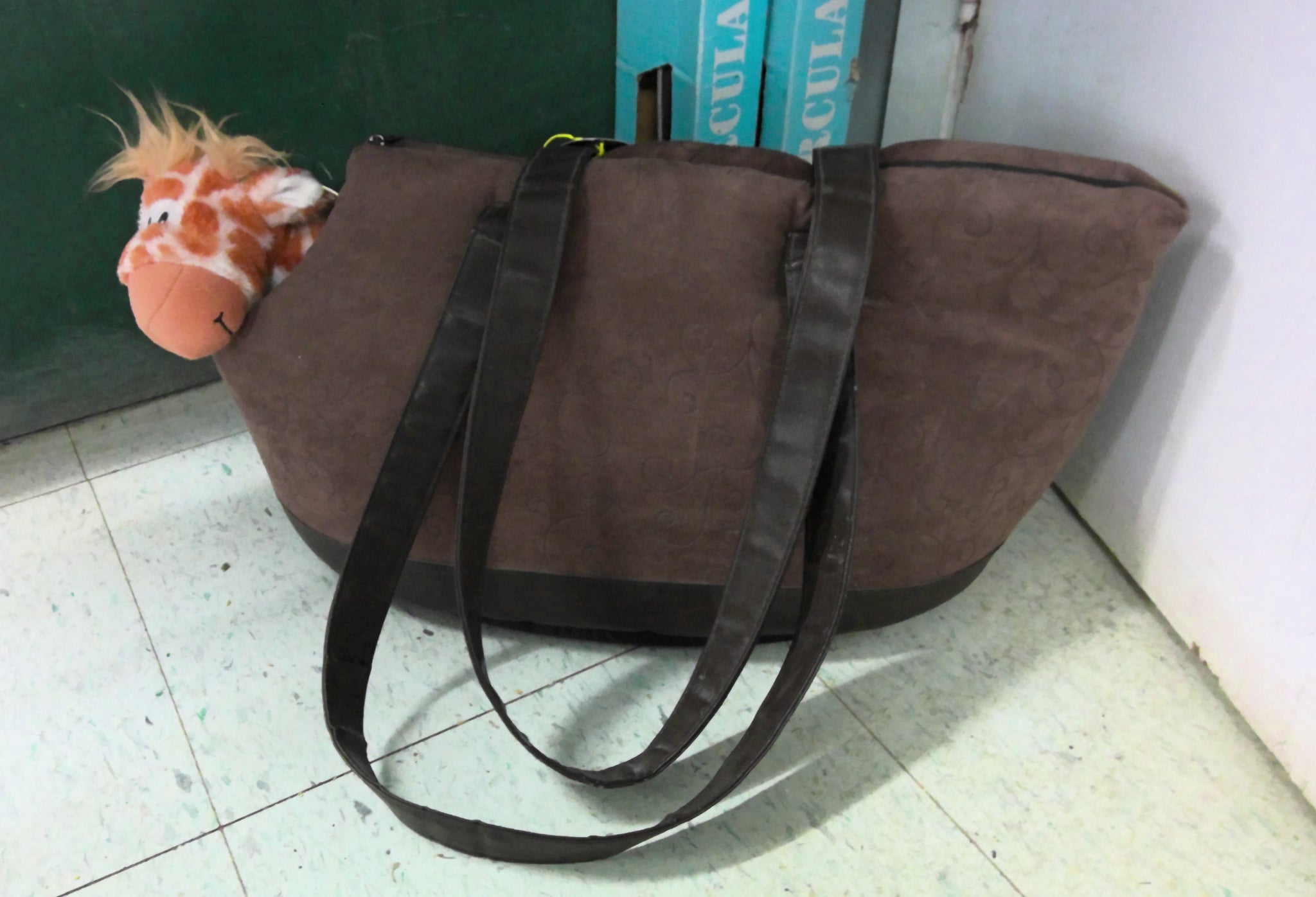 Snuggle chocolate swirl pet carrier
